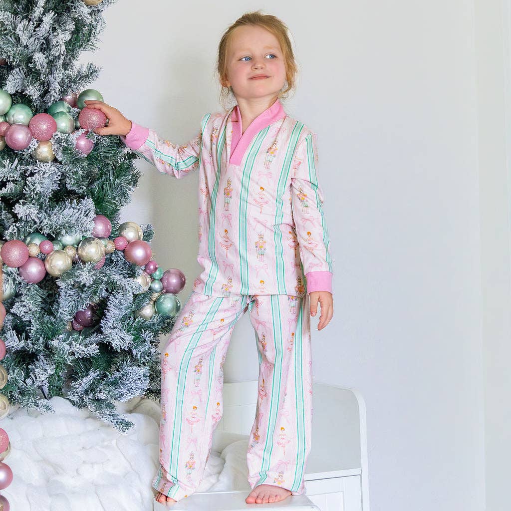 Wide Leg Lounge Set - Nutcracker Holiday Lounge