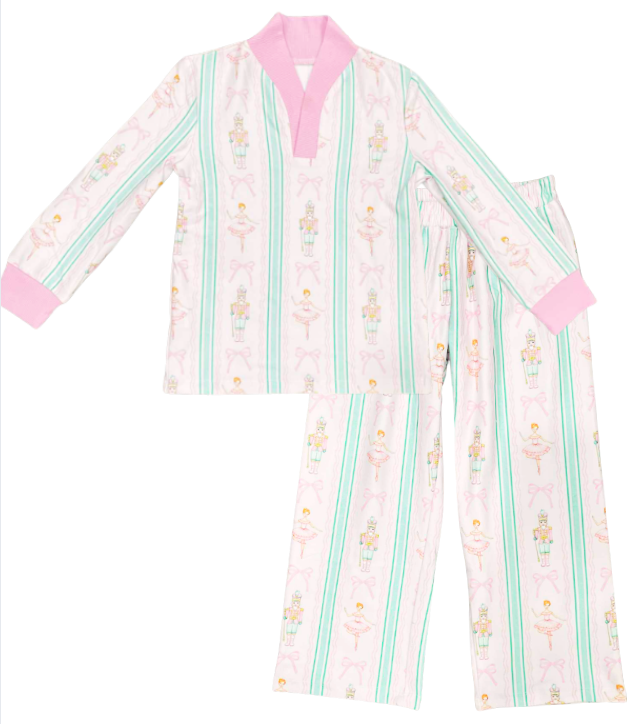 Wide Leg Lounge Set - Nutcracker Holiday Lounge