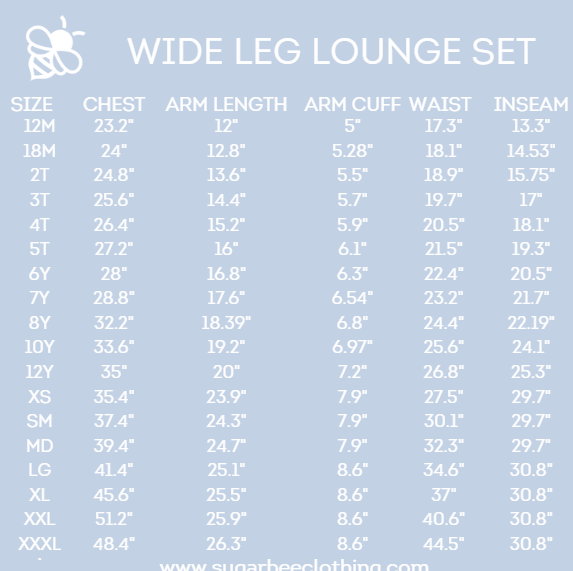 Wide Leg Lounge Set - Nutcracker Holiday Lounge
