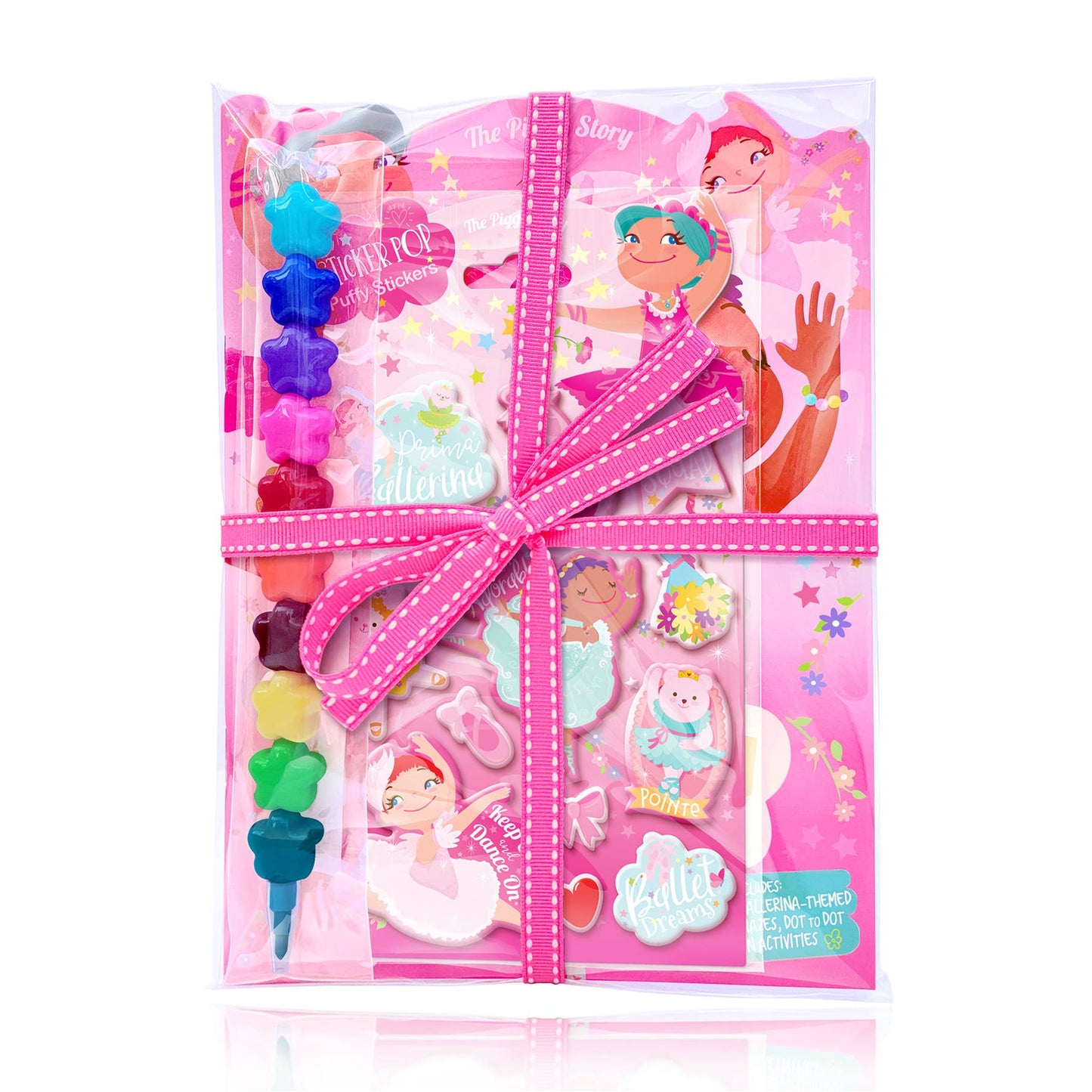 Ballet 3 Piece Gift Pack | Activity Book, Crayons, Stickers