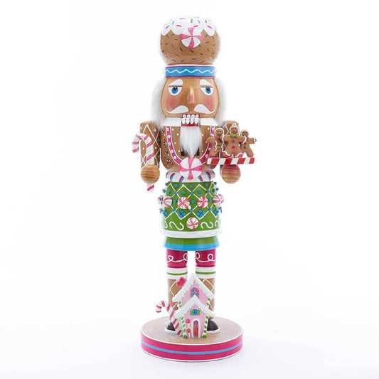 16"WOODEN GINGERBREAD NUTCRACKER