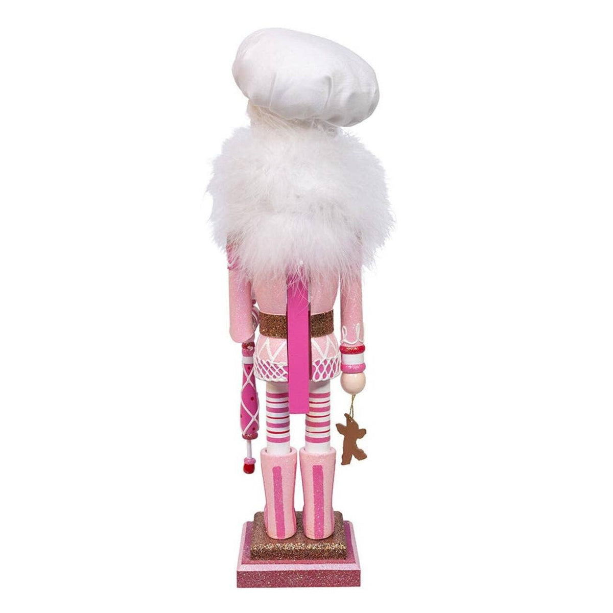 16" Hllwooden Pink Gingerbread Baker Nutcracker