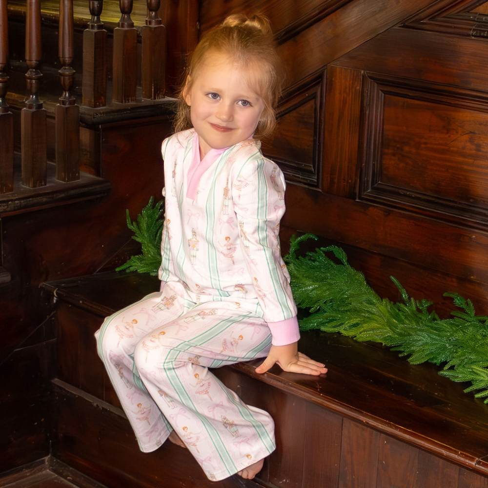 Wide Leg Lounge Set - Nutcracker Holiday Lounge