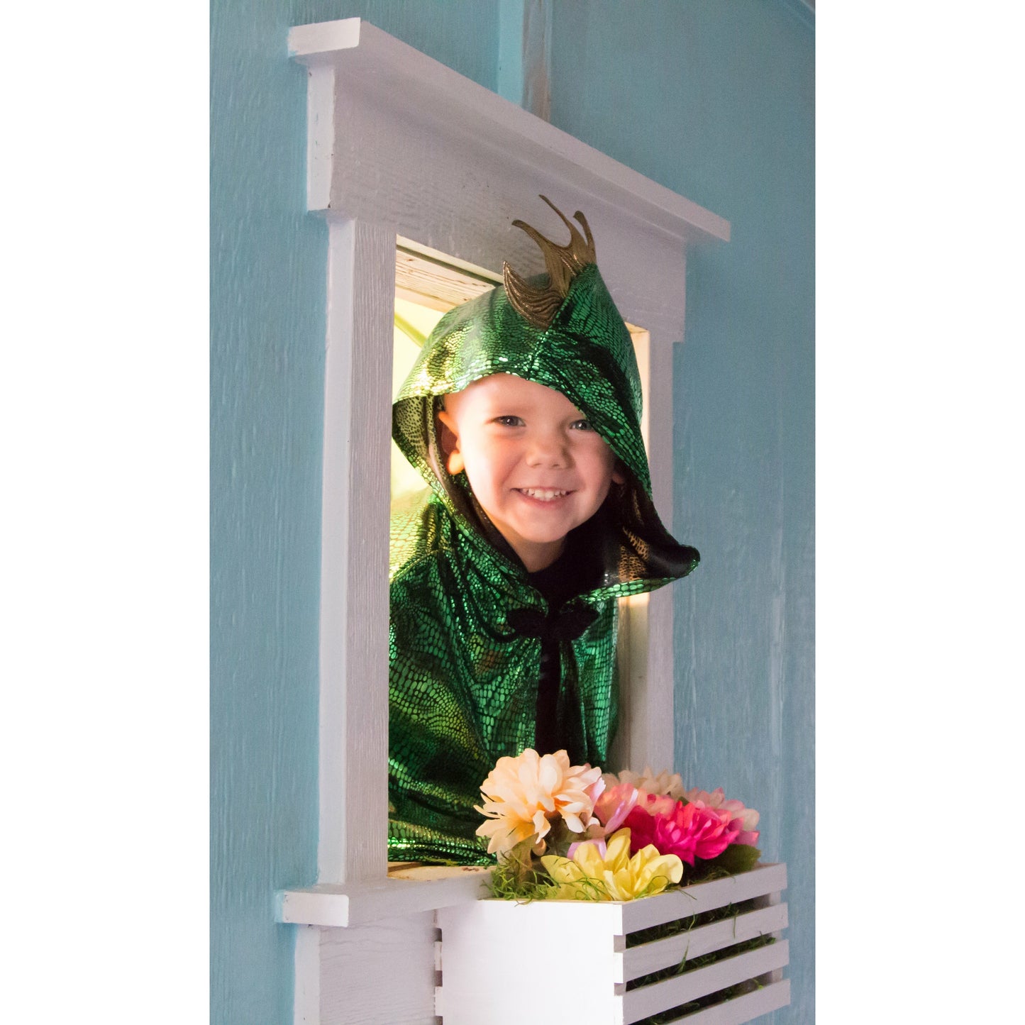 Princess - Green Dragon Cloak - Adventure Clair's Corner