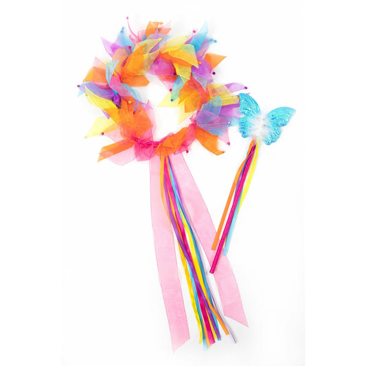 Princess - Rainbow Fairy Halo & Wand Clair's Corner