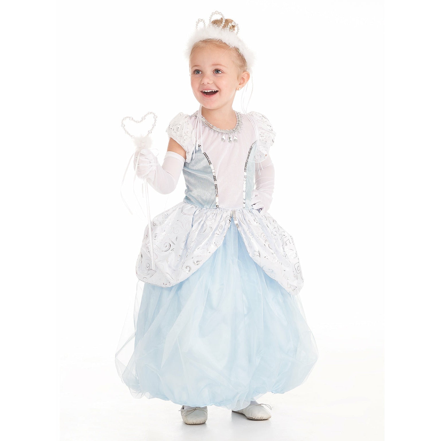 Princess - White Wand & Tiara Set Headband Clair's Corner