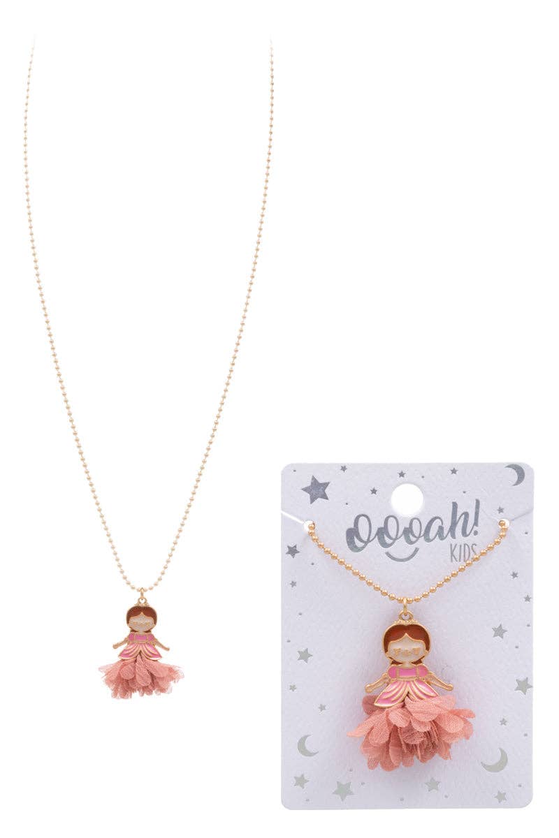 Princess Enamel Kids Short Necklace