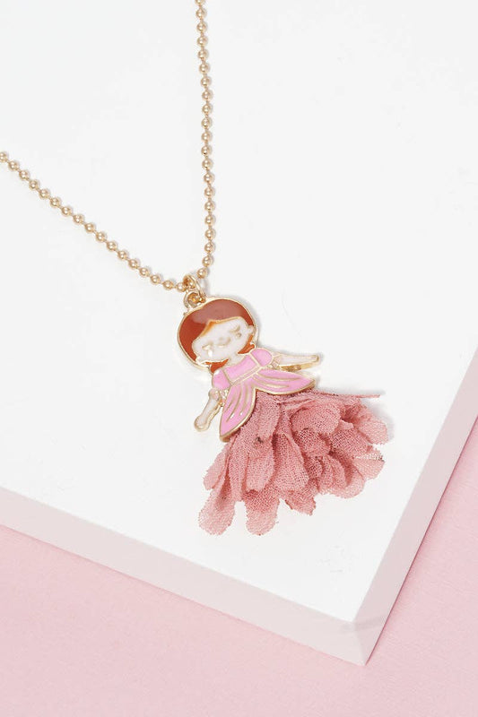 Princess Enamel Kids Short Necklace