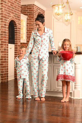 Christmas 2025 Pajamas- Vintage Santa- Button Down